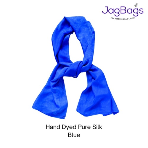 JagBag Long Silk Scarf - Blue